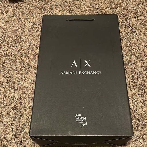 ARMANI EXCHANGE  Low cut sneakers  WHT XDX031 XV308 AX Logo Lace up - Picture 11 of 11